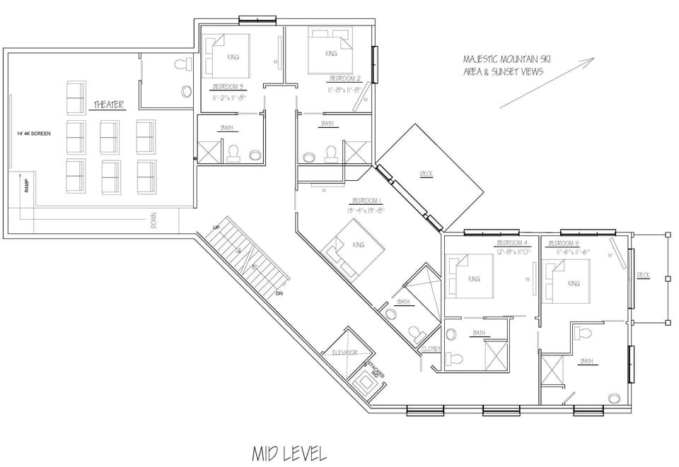 Mid level Floor plan