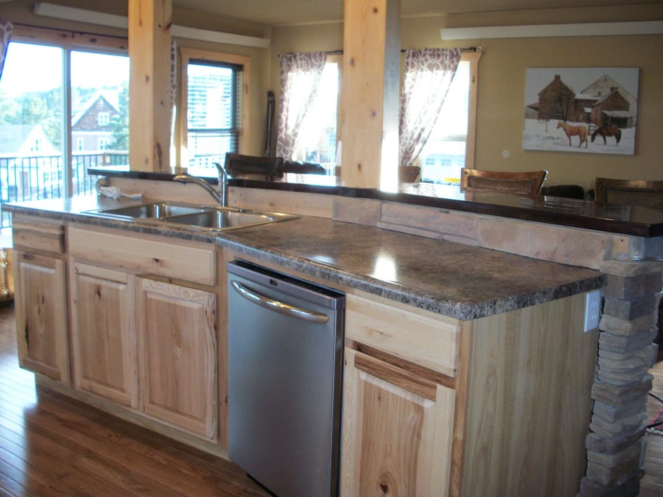 island with dishwasher