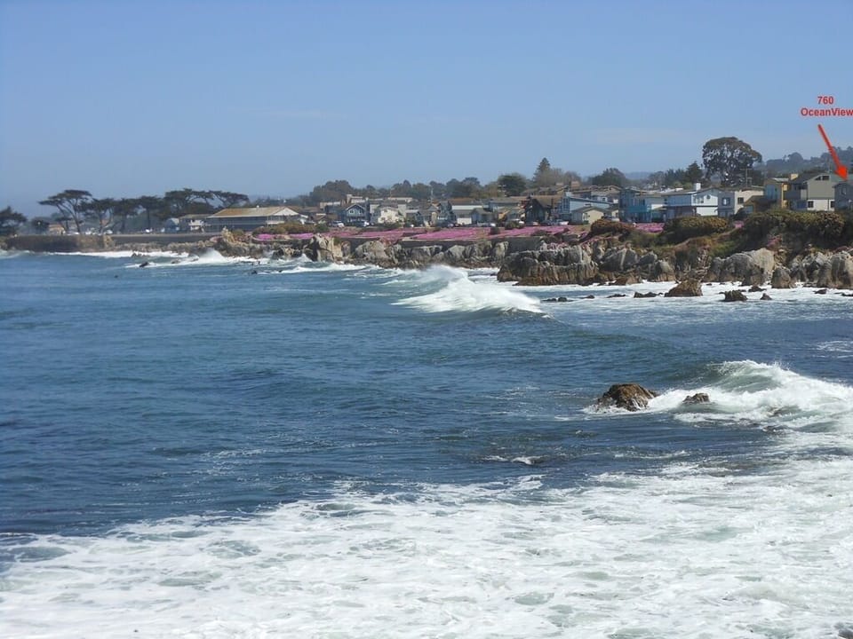 view of the Monterey Recreation Trail. House is in the background.