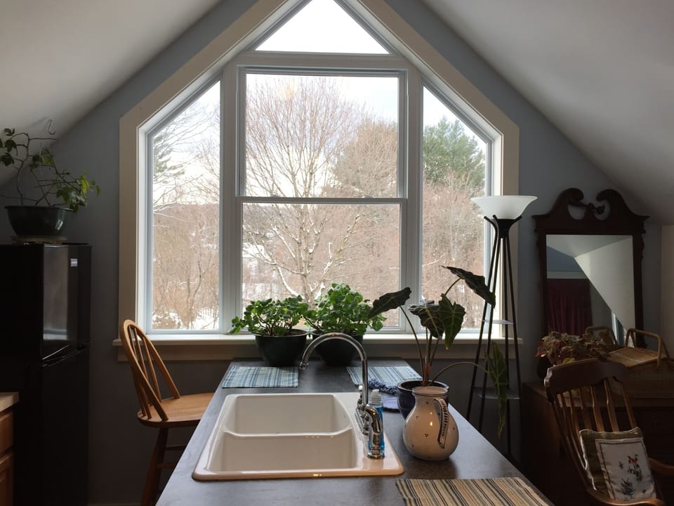 Views are spectacular while cooking or working on your computer.