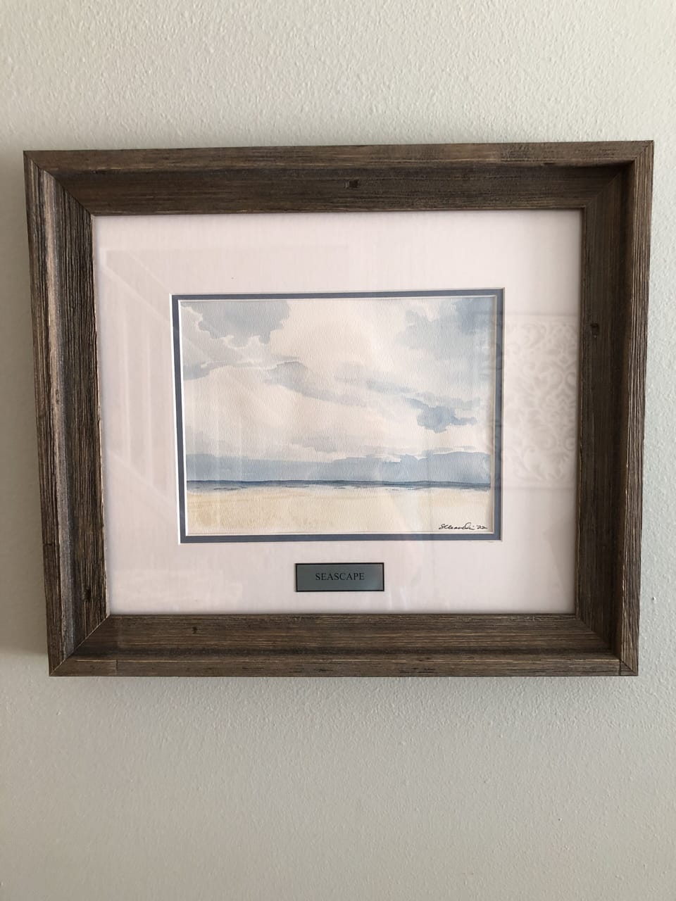 View just outside my townhouse, painted by my talented guest, Shannon Cleavelin.
