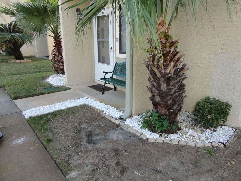 Outside front