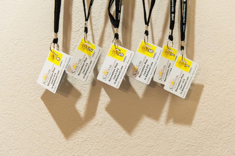 8 SHARC passes included for unlimited use during your stay 