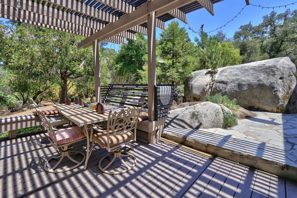 private deck and patio with BBQ