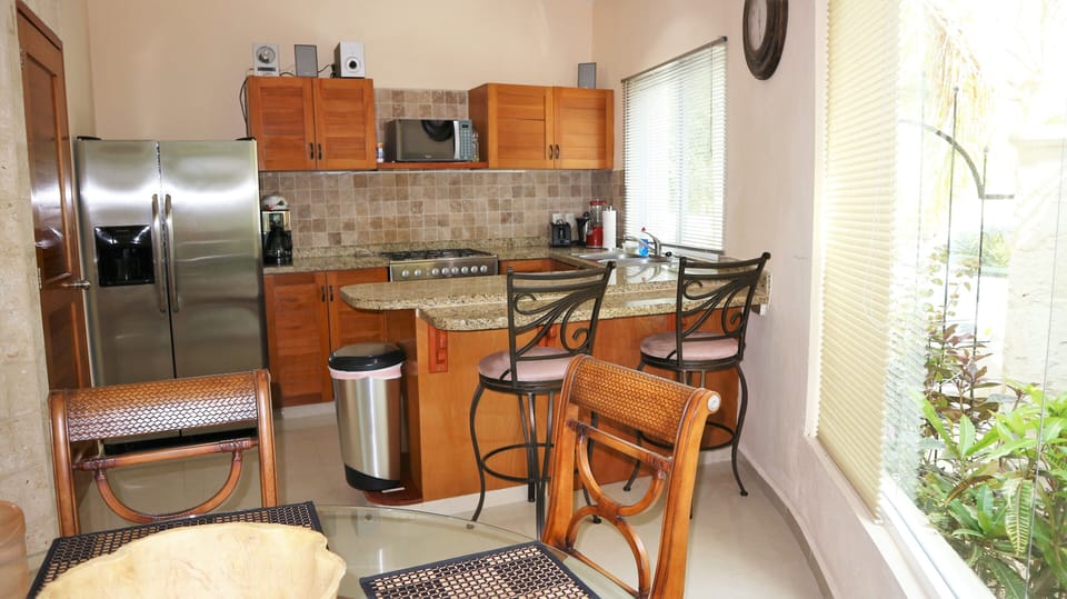 dining area and kitchen