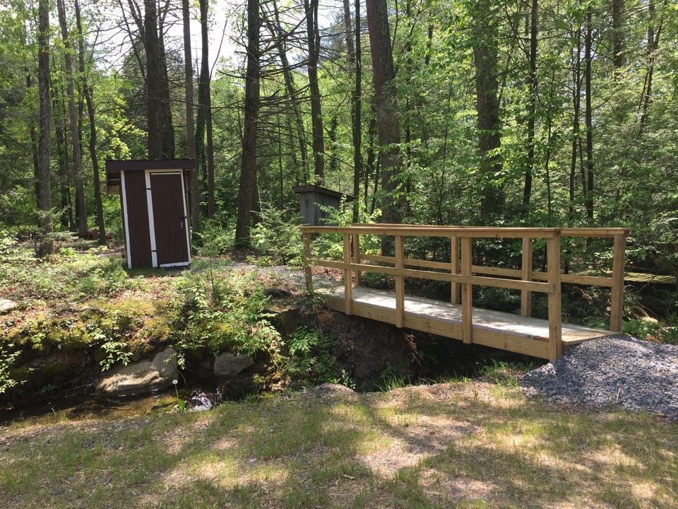 Bridge over stream