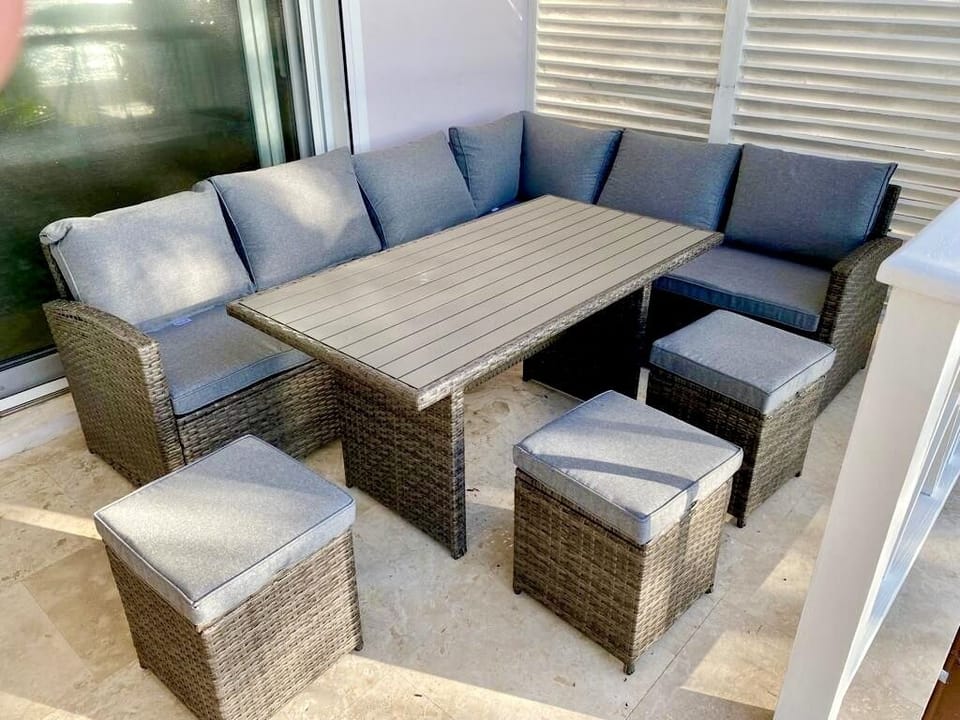 Beach Porch Outdoor Rattan Sofa
