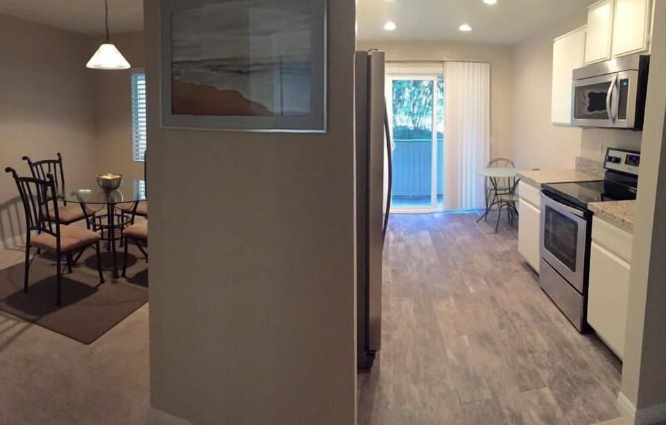 kitchen and dining room