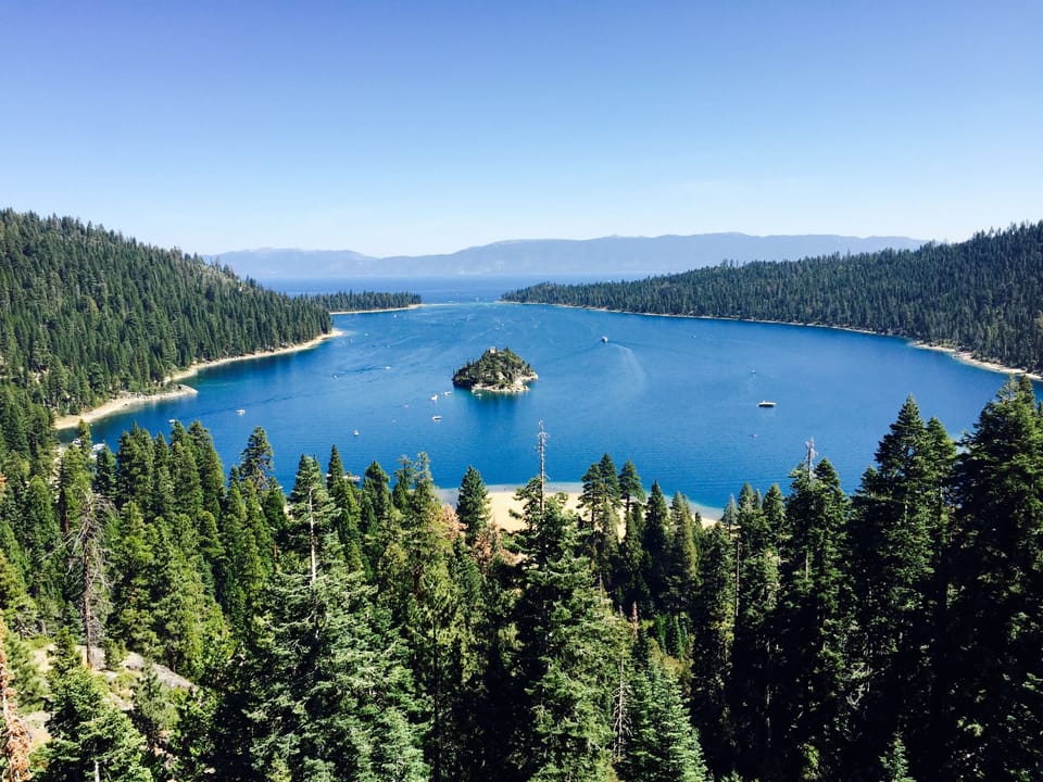 Emerald Bay is 20 mins drive from the home.