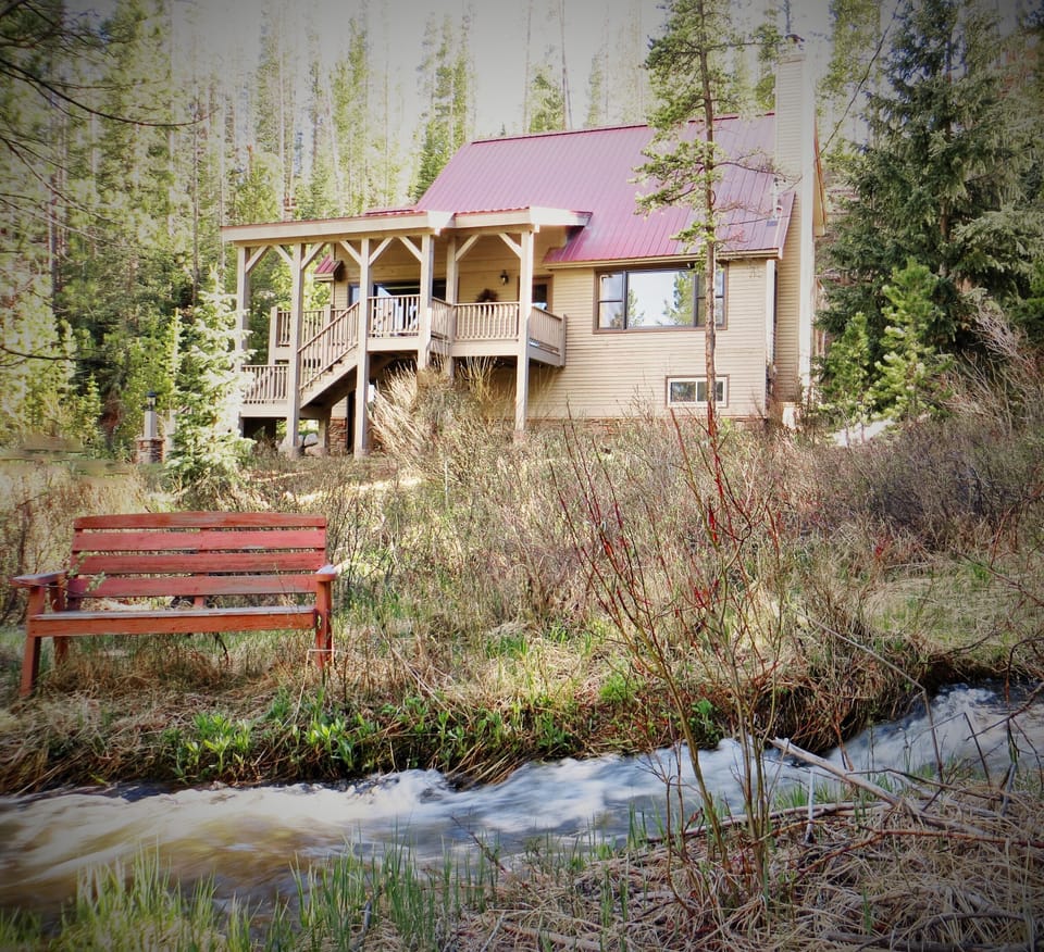 You're Just Steps Away from our Flowing Creek; cross over to access the Trail!