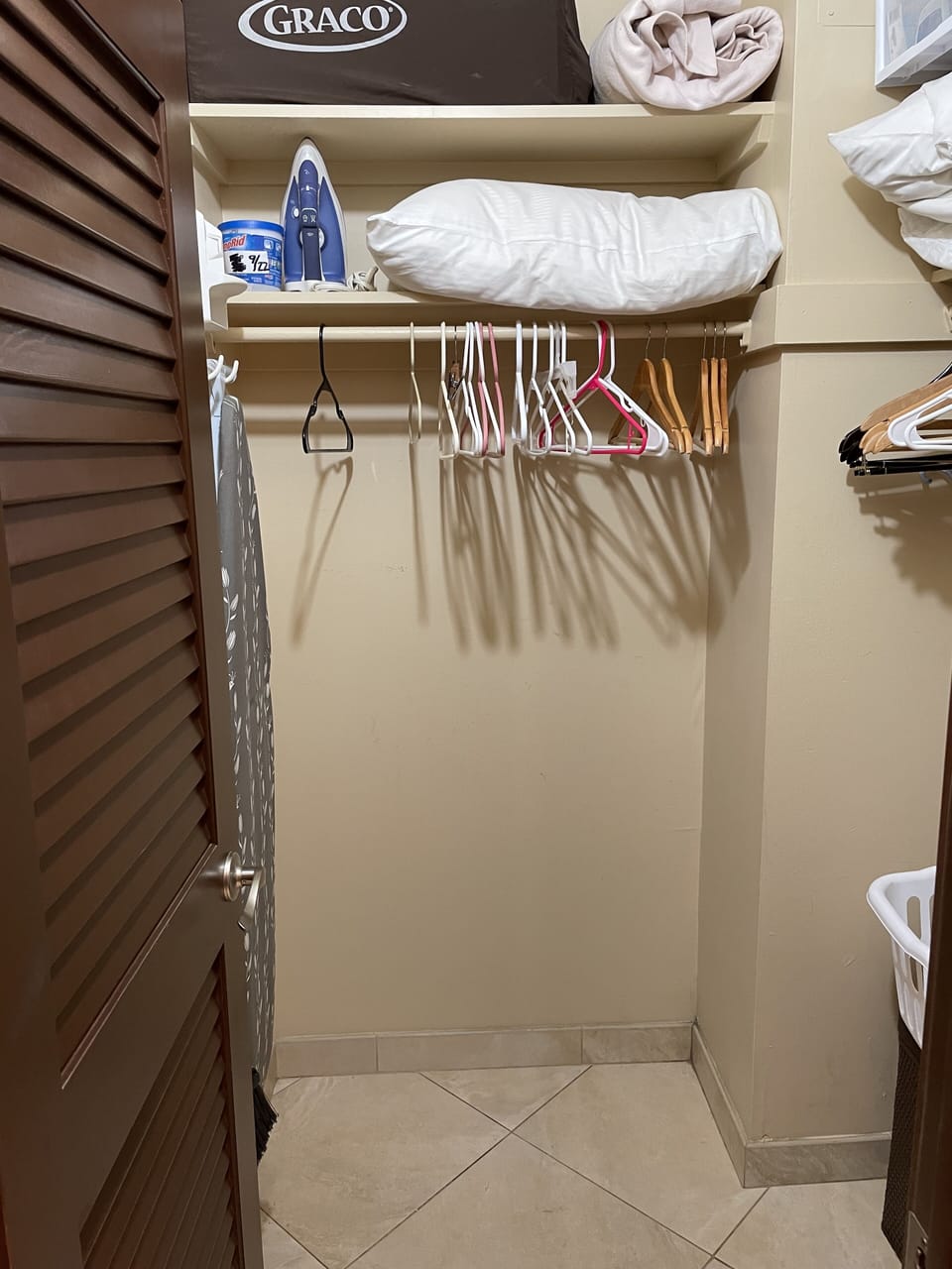 Guest walk-in closet. 