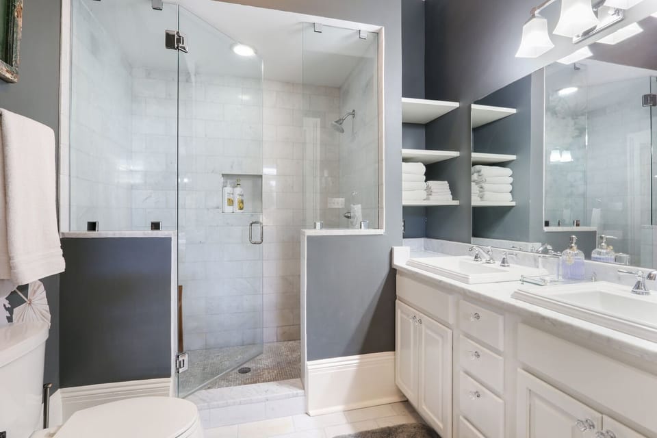 Spa-like shower, double vanity! 