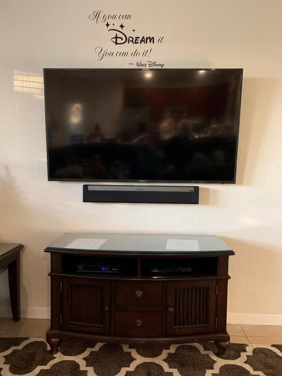 65" Samsung 4K smart TV with Sonos 
Sound Bar