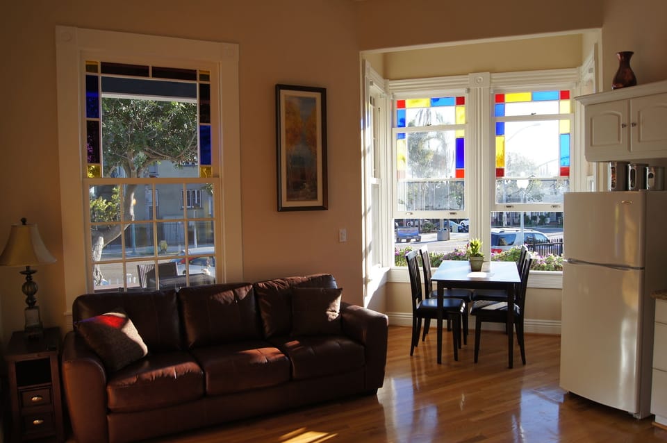 Beautiful Space with Lots of Light and 14 Foot Ceilings.