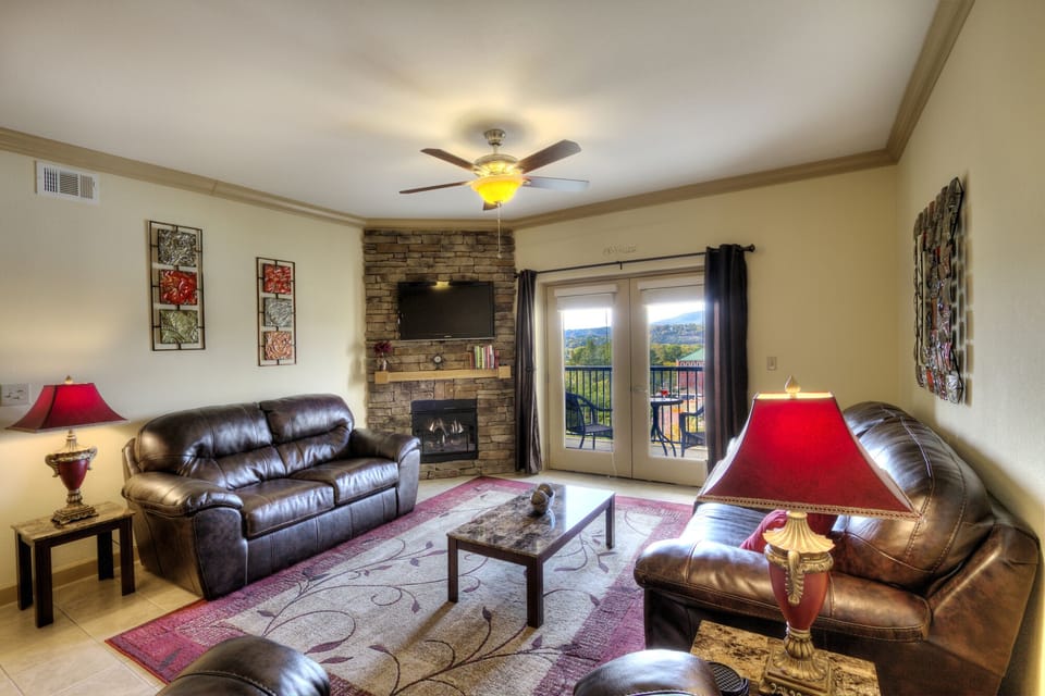 Living Room and Fireplace