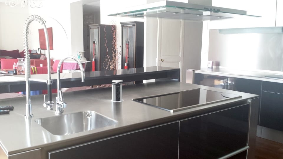 Kitchen island.