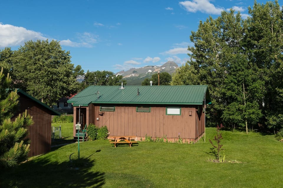 Your cabin in East Glacier with view of Dancing Lady Mtn & Rocky Mountain Front