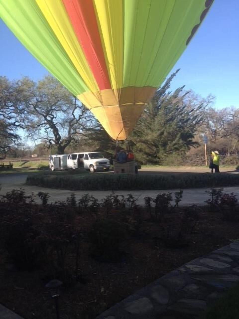 Just landed in front of cottage!