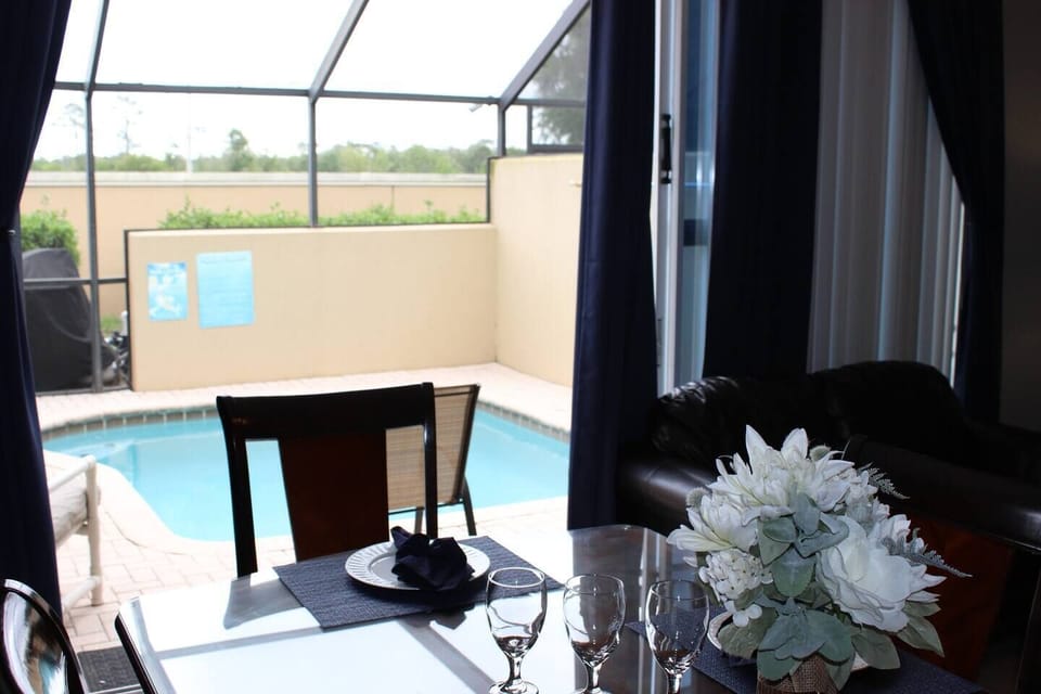 View of the private pool off of our living roomNo rear neighbors - very private and quite =)
