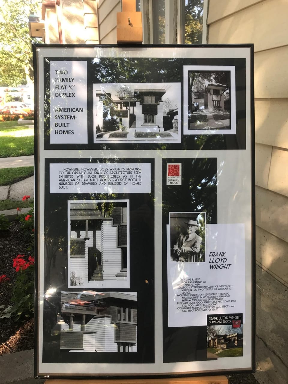 Sep 22, 23, 2018 "Open Door Milwaukee" Poster at front of the house