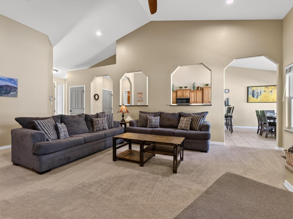 The perfect place for movie nights and morning coffee.