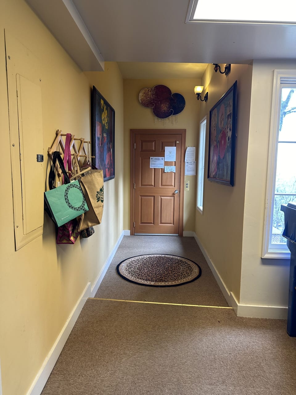 Entry inside garage