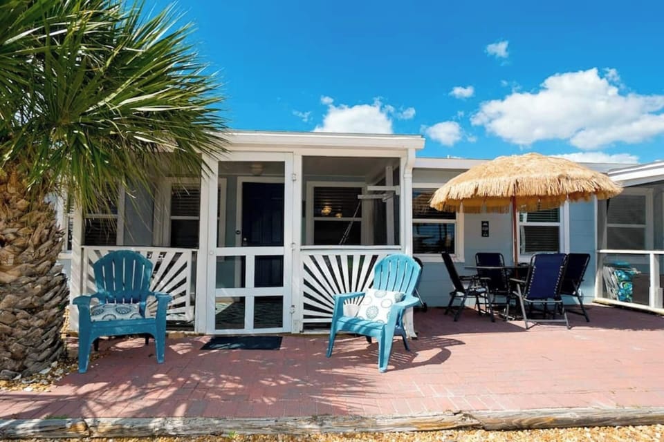 Much more private than a condo - our row of 3 super cute, ultra clean interior designer created beach villas are just 1 minute walk to stunning Gulf of Mexico beach.  Villa Margarita is our closest villa to the Beach!  