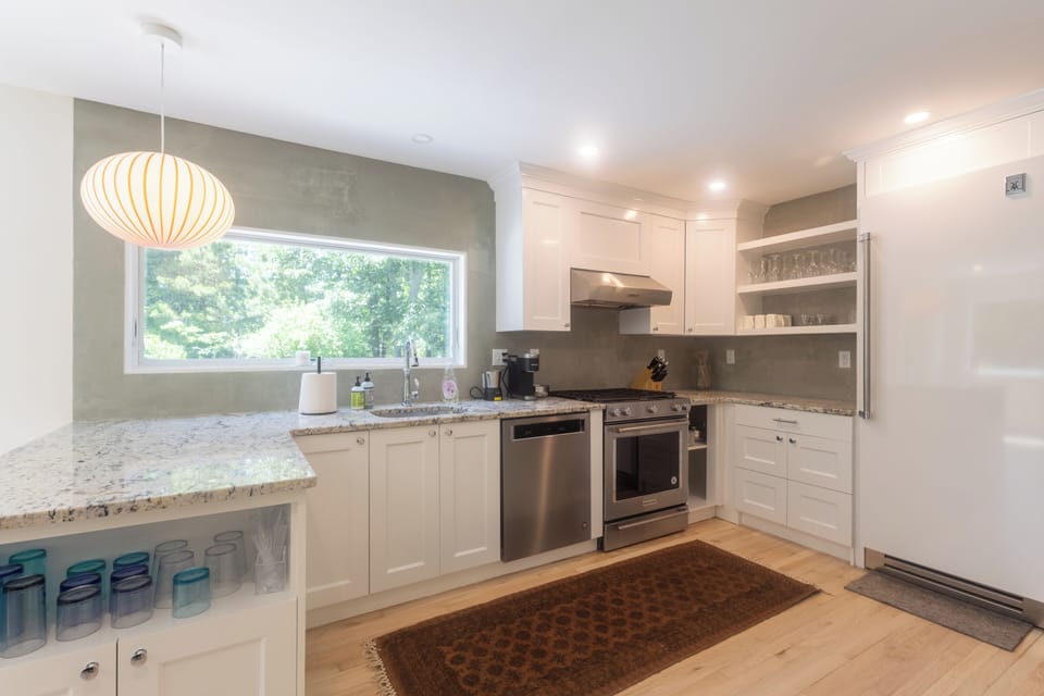 Kitchen with high end appliances