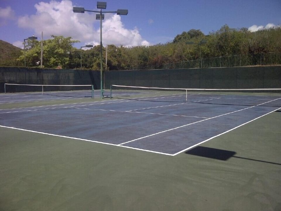Lighted tennis courts
