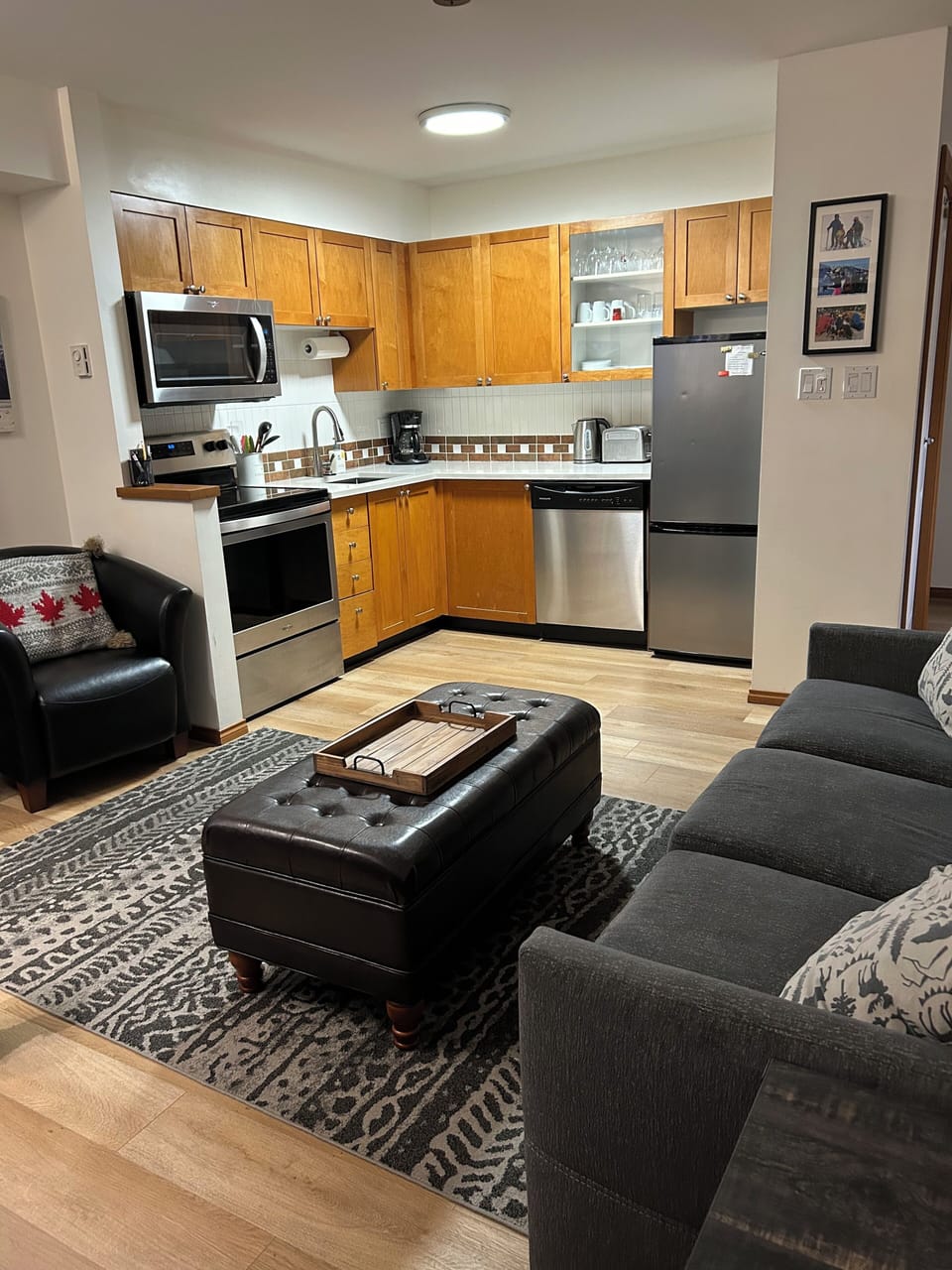 Open kitchen layout