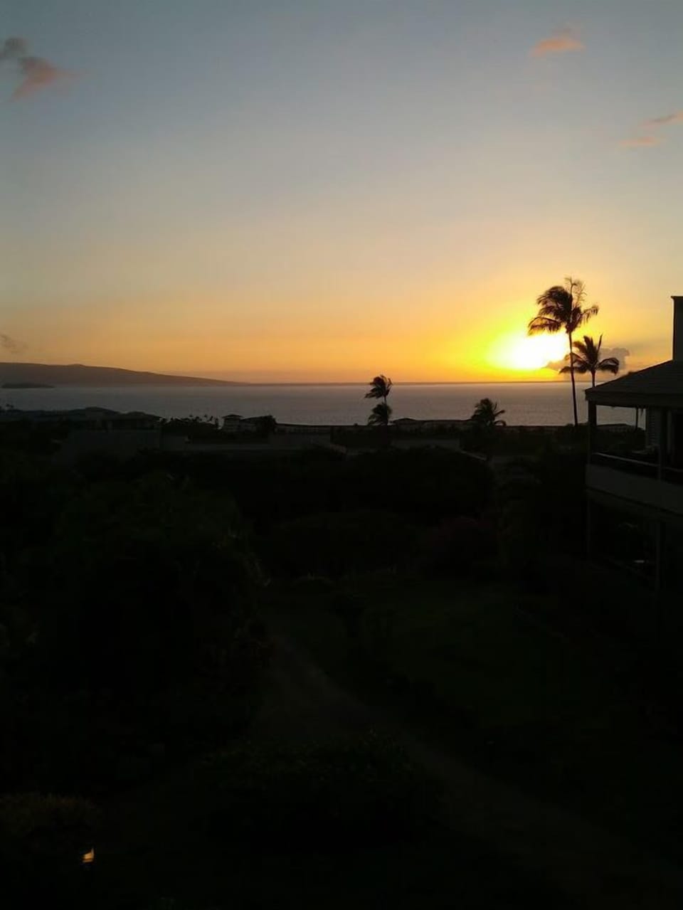 Spectacular sunsets from lanai.