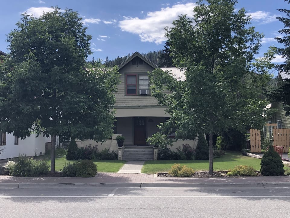 View of the home from across Front Street