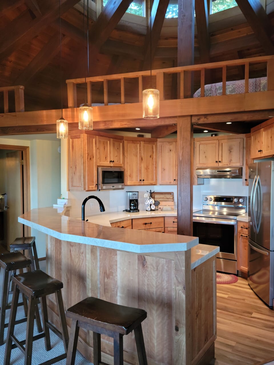 Remodeled kitchen with views from the sink to the lake while you are in kitchen!