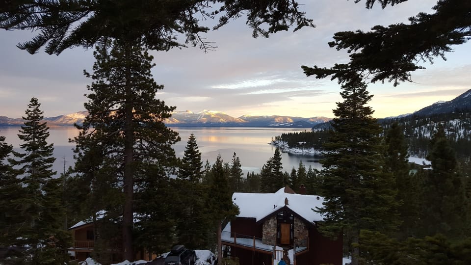 Another view from the deck at sunset.