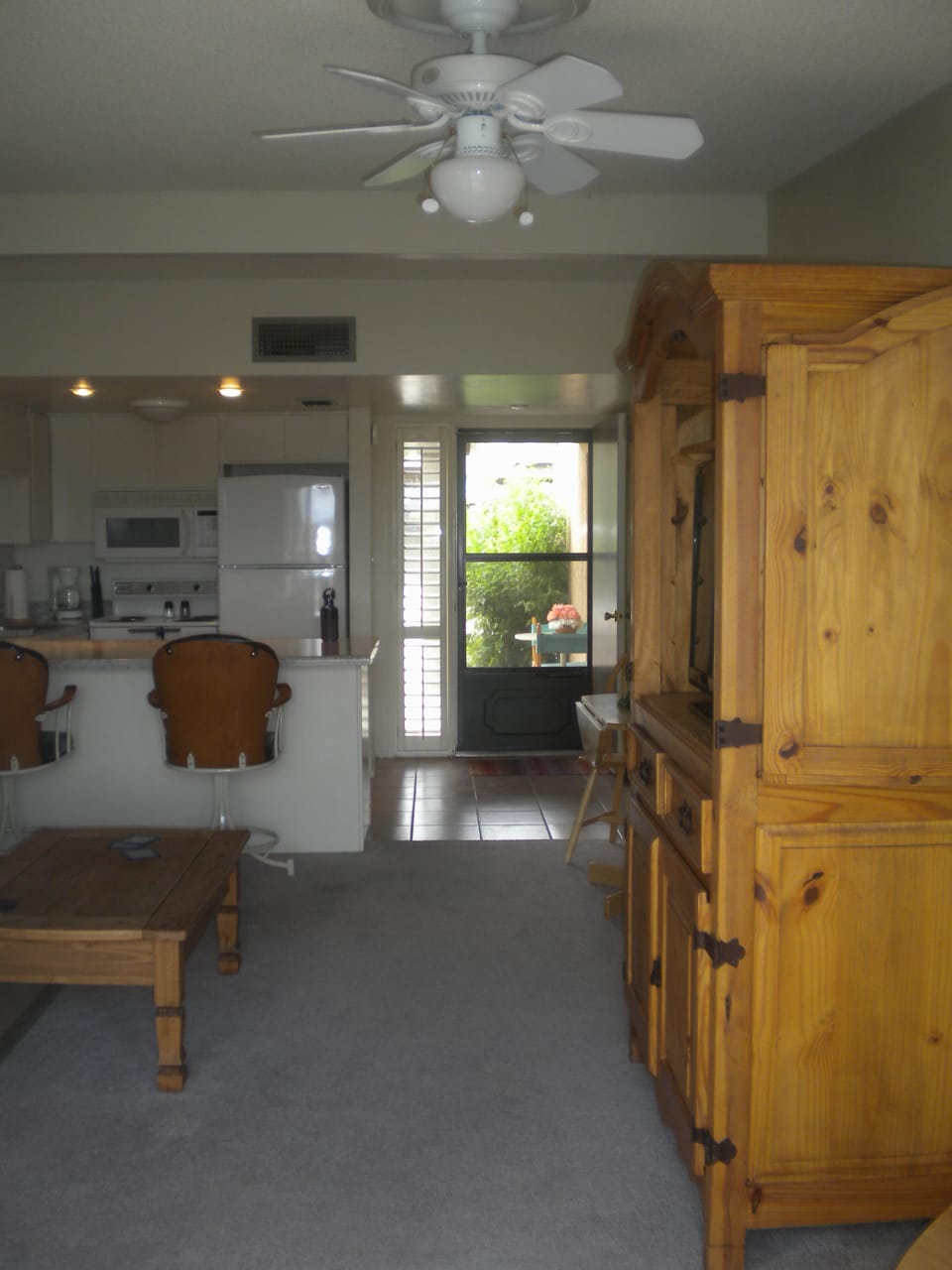 View from the patio door