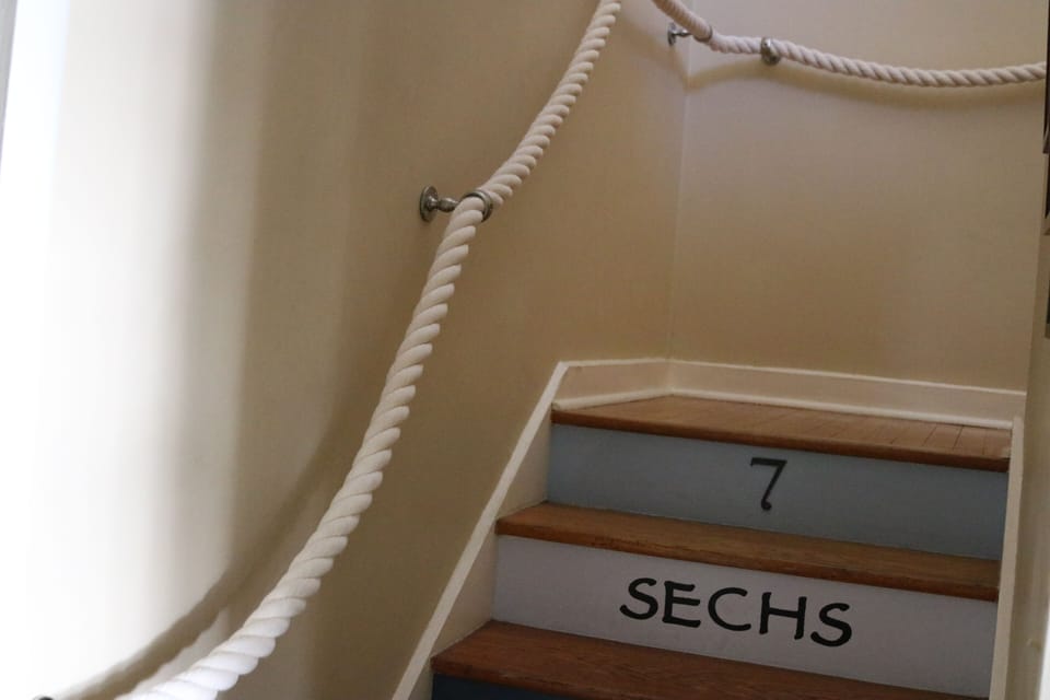 Nautical themed stairs