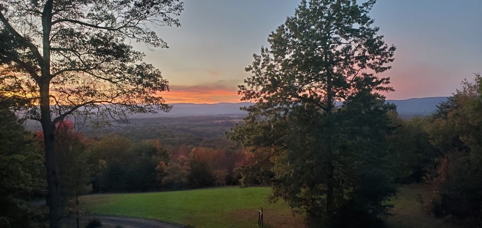 A fall sunset