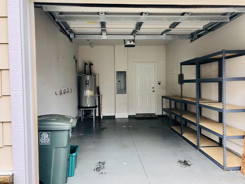 Store your golf clubs, beach gear and shopping bags in the accessible garage