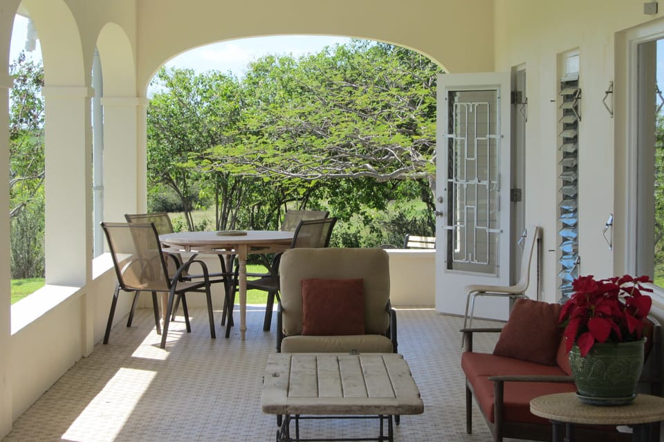 Breakfast, lunch, or cocktails on the porch.