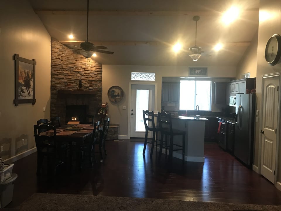 Kitchen and dining room