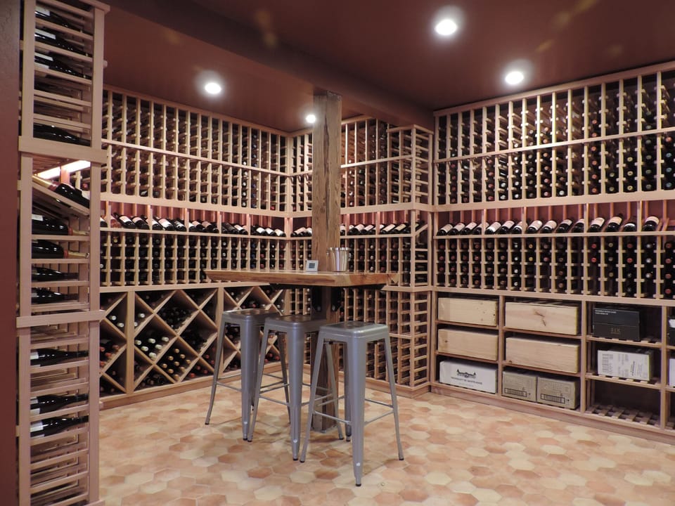 Wine cellar/tasting room under house. Tours by appointment.
