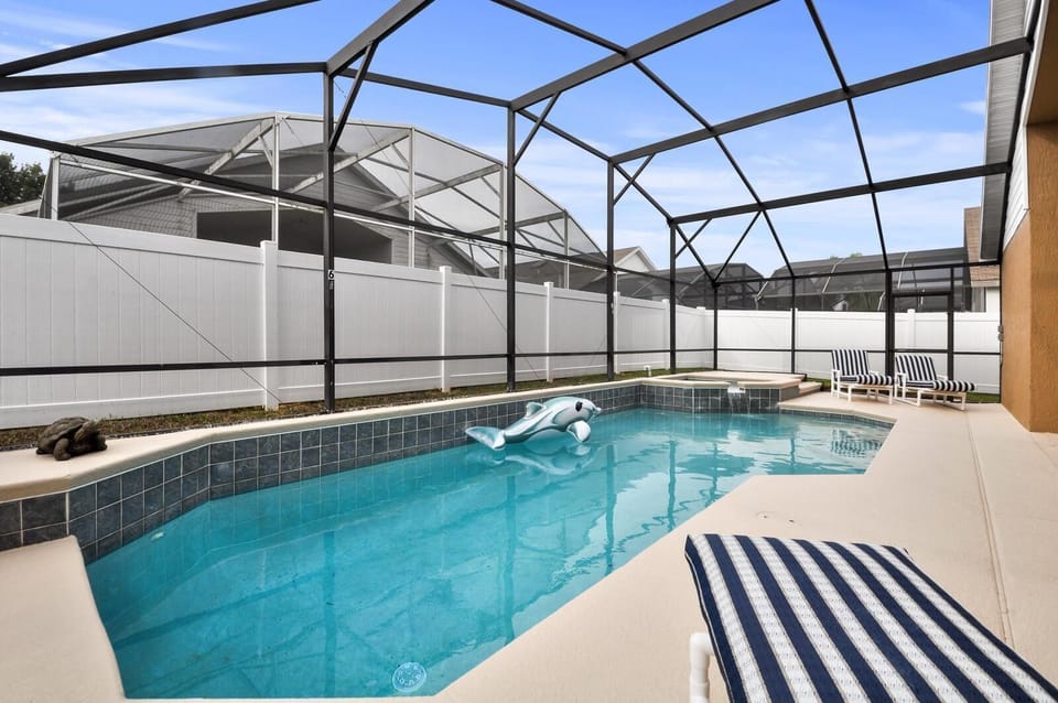 South facing pool and spa , fully fenced for more privacy