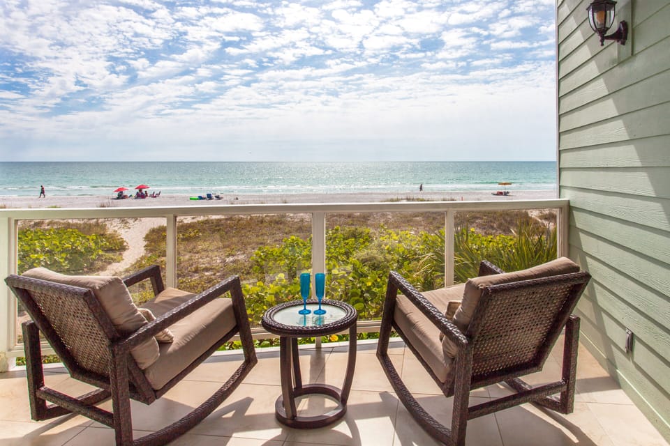 Gulf Front Balcony off Living Room