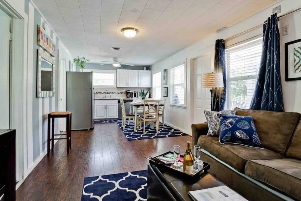 Our open-concept design pleases guests