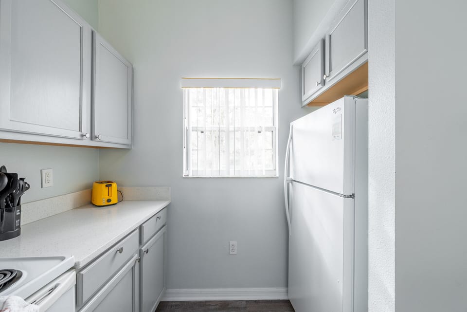 Kitchen on front of villa