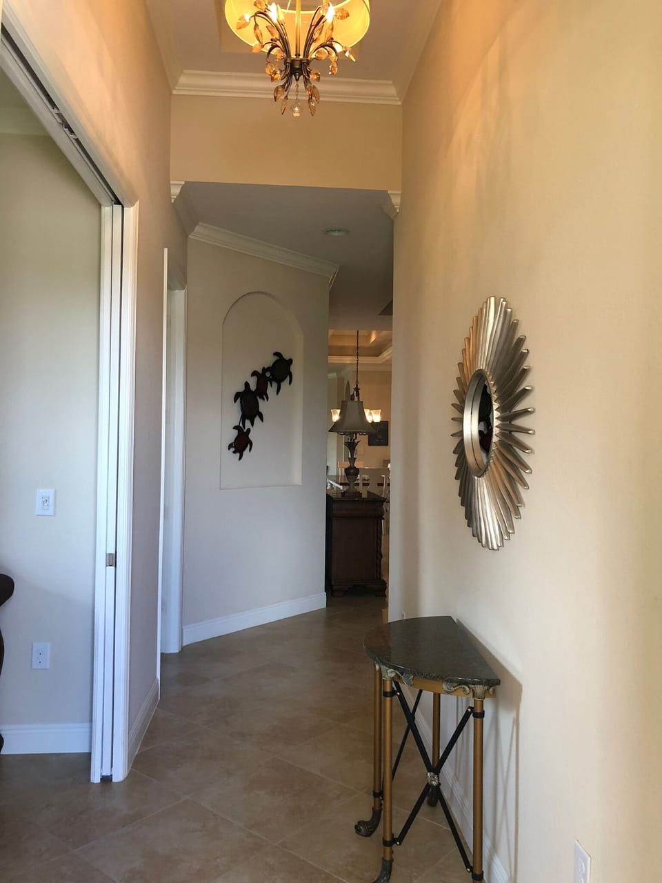 The entry