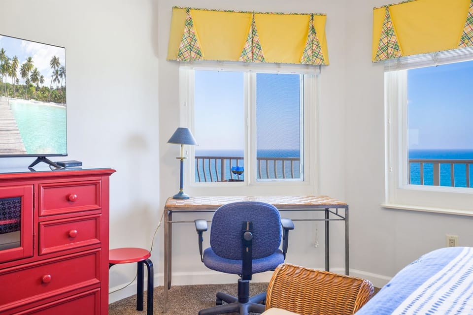 Small desk area in Master Bedroom overlooking the gulf!