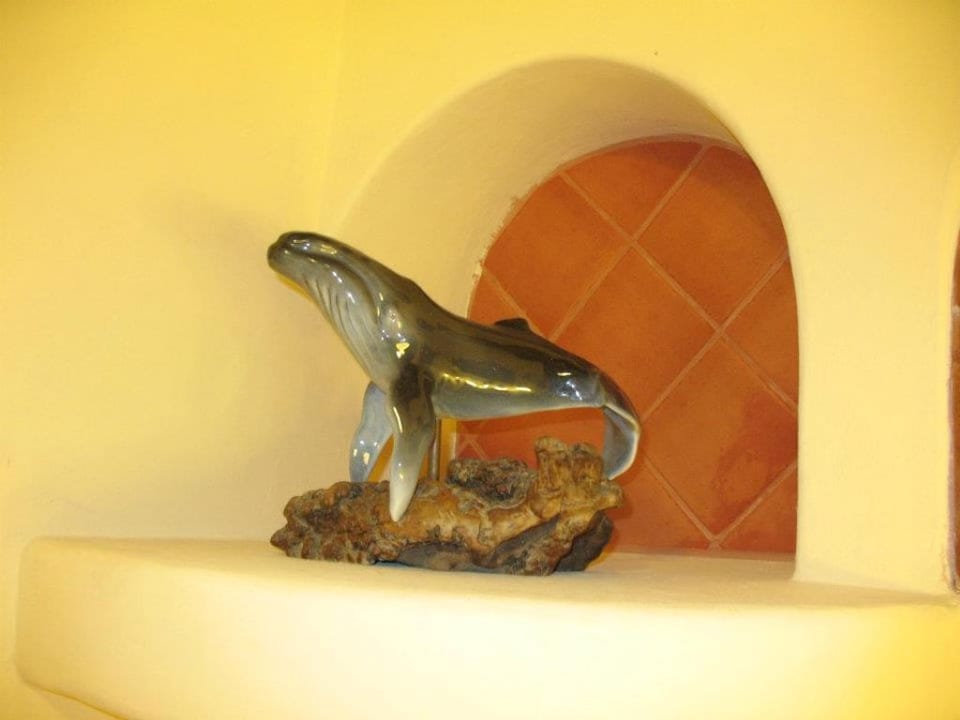 One of the pieces of pottery in Master bathroom
