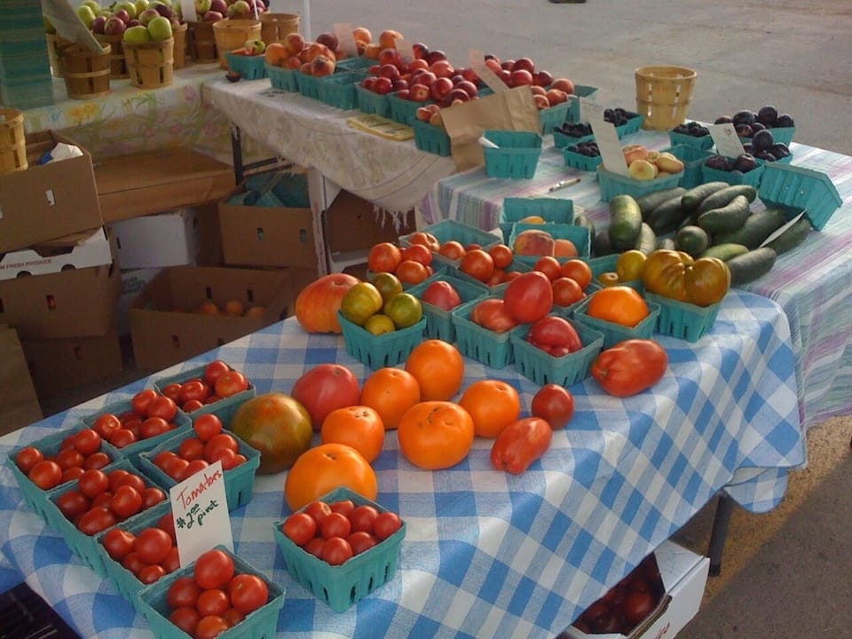 Woodstock Green Market vegetables