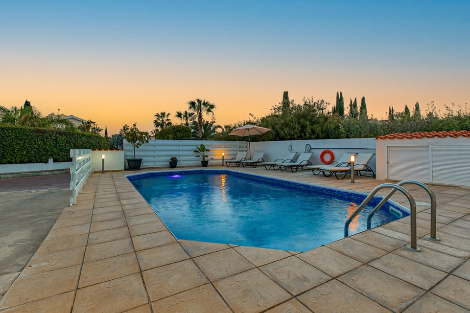 Warm Mediterranean Evenings by the pool